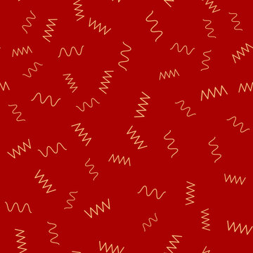 Abstract seamless pattern with different geometric shapes