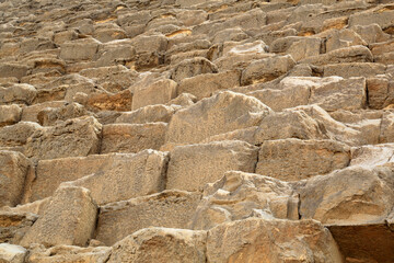 Pyramiden in Gizeh/Kairo (Ägypten) - Steinblöcke