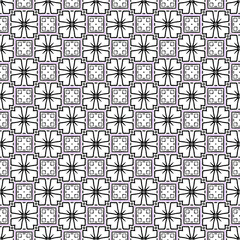 seamless patterns of flowers and squares for books, wallpapers, fabrics, etc.