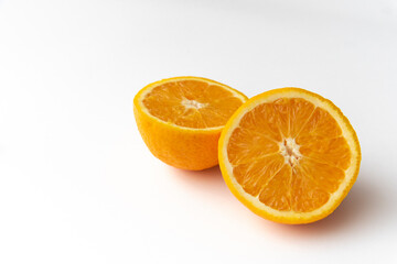 orange on white background