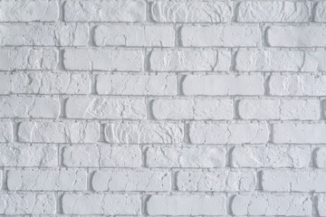 Obraz premium Modern white brick wall texture for background .