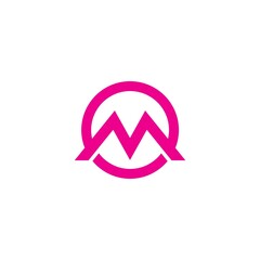 M Letter Logo Template Vector Illustration