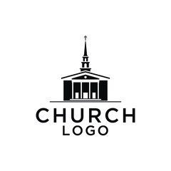 Obraz premium Christian Church Jesus Cross Gospel logo design inspiration