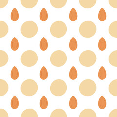 Almond and Marzipan. Vector pattern