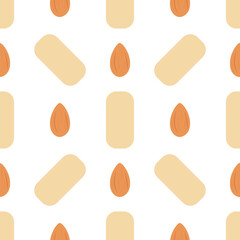 Almond and Marzipan. Vector pattern