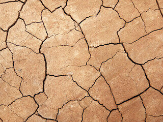 The ground has cracks in the top view for the background