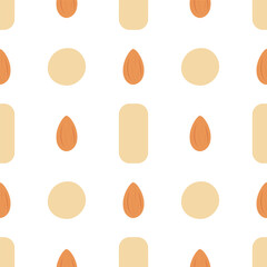 Almond and Marzipan. Vector pattern