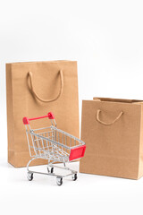 Shopping carts and shopping bags