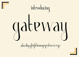 Vector Alphabet Letter (Typography Vector Illustration)