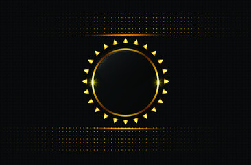 Sun in rounded background