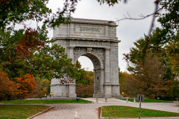 Fototapeta na wymiar The National Memorial Arch at Valley Forge National Historical Park