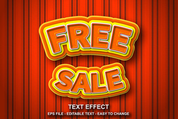 Editable text effect sale post style