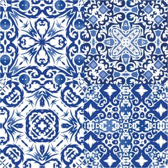 Portuguese ornamental azulejo ceramic.