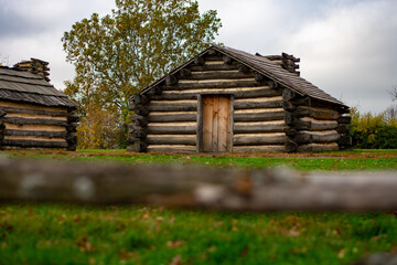 Reproductions of General Muhlenberg's Brigade Huts at Valley Forge National Park
