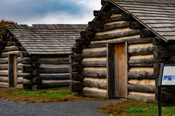 Reproductions of General Muhlenberg's Brigade Huts at Valley Forge National Park