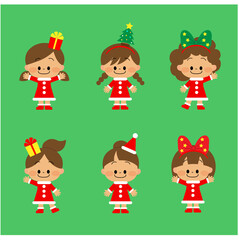 クリスマスコスチュームの子供達 21