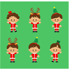 クリスマスコスチュームの子供達 25