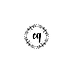 Initial CQ Handwriting, Wedding Monogram Logo Design, Modern Minimalistic and Floral templates for Invitation cards