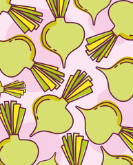 food pattern layout fresh vegetables onion