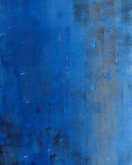 Cobalt blue textured acrylic painting