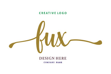 FUX lettering logo is simple, easy to understand and authoritativePrint