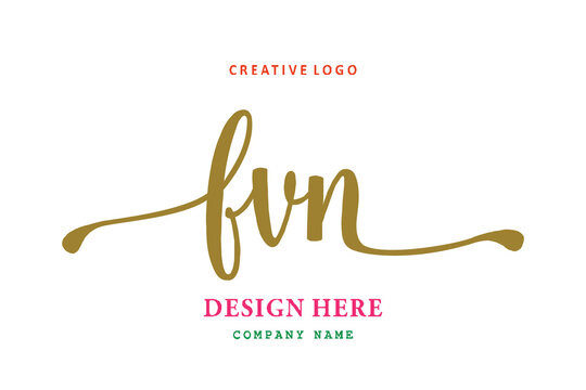 FVN lettering logo is simple, easy to understand and authoritativePrint