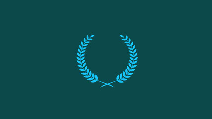 Wheat logo icon, Beautiful wreath design icon