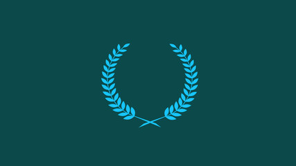 Wheat logo icon, Beautiful wreath design icon