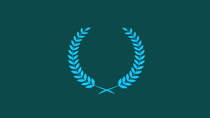 Wheat logo icon, Beautiful wreath design icon
