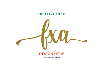 FXA lettering logo is simple, easy to understand and authoritative