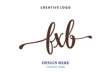FXB lettering logo is simple, easy to understand and authoritative