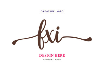 FXI lettering logo is simple, easy to understand and authoritative