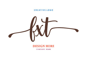 FXT  lettering logo is simple, easy to understand and authoritative