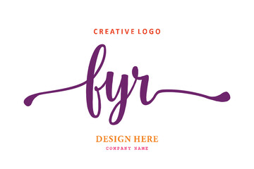 FYR lettering logo is simple, easy to understand and authoritative