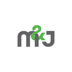 A modern and sophisticated initials M and J logo design 2
