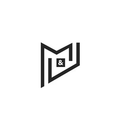 A modern and sophisticated initials M and J logo design 3
