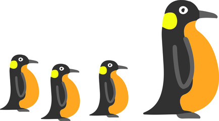 penquin vector illustration isolated on background