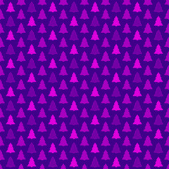 simple fir-trees. purple repetitive background. vector seamless pattern. continuous print. fabric swatch. wrapping paper. decorative element for textile, home decor, greeting card, apparel