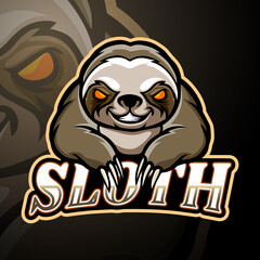 Sloth esport logo mascot design