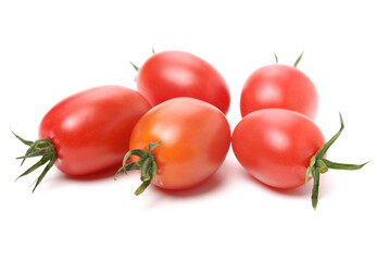 cherry tomatoes on white background 