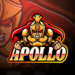 Apollo esport logo mascot design