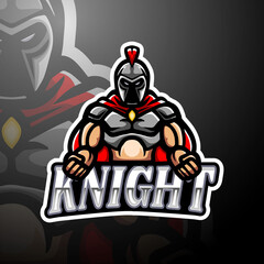 Knight esport logo mascot design