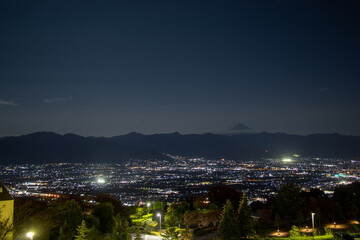 Fototapeta premium 甲府盆地の夜景