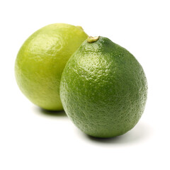 Fresh lemon on white background