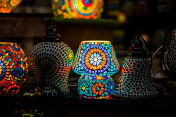 Traditional Rajasthani lamps form the Pushkar Fair