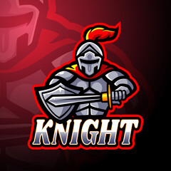 Knight esport logo mascot design