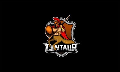 Centaur logo vector emblem