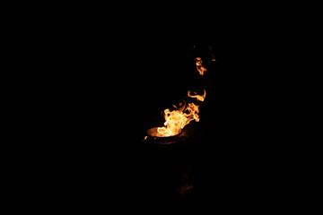 fire in the dark