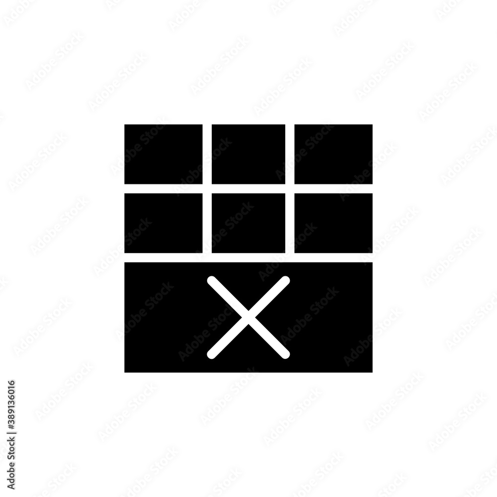 Aufkleber delete, remove and table icon icon. application icon. perfect for logo, application, presentation, b