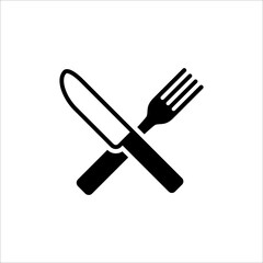 Fork and knife icon. Restaurant icon. vector illustration